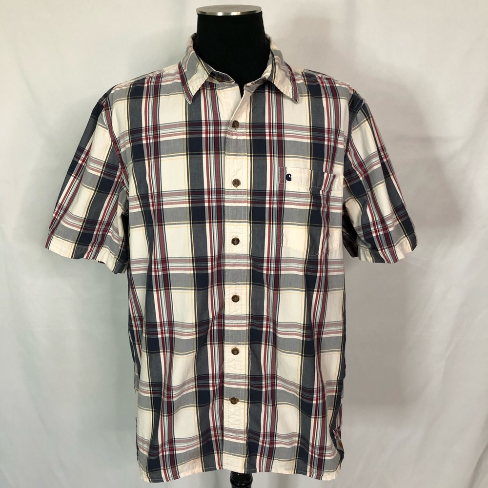 Carhartt Plaid Relaxed Fit Button Down Shirt- XL
